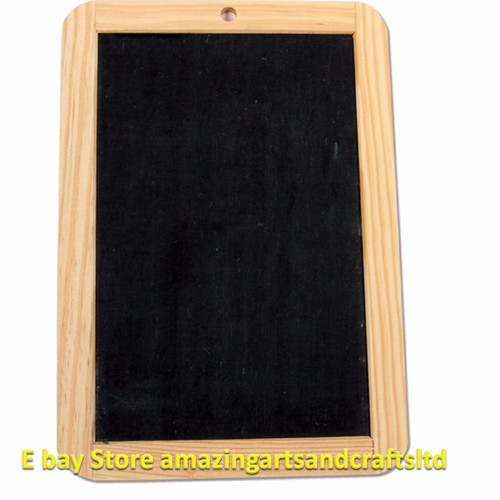 Natural Slate Wooden Frame Message Chalkboard Chalk - Picture 1 of 4