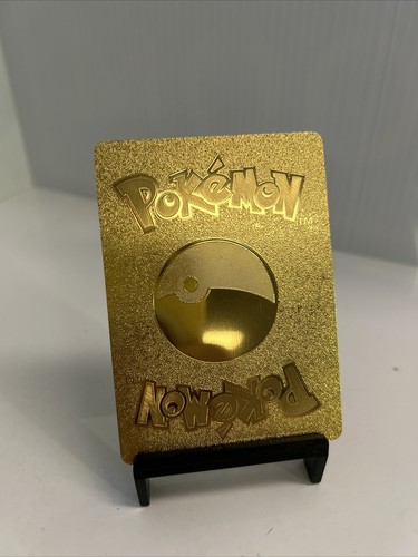 Crobat VMAX Metal Gold Foil Pokemon Card Fan Art Display Card HP15300 - 第 3/8 張圖片