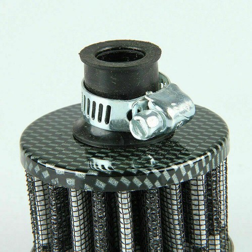 12mm Carbon Fiber Aluminum Air Intake Filter Turbine Fuel Saver Engine Small Fan - Bild 9 von 10