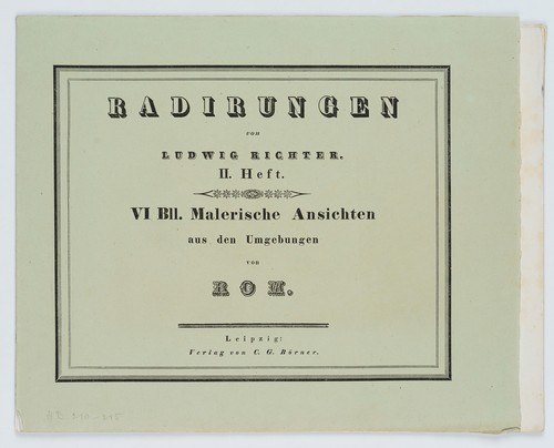 L. RICHTER (1803-1884), Umgebung von Rom,  1832, Radierung Romantik Landschaft - Picture 1 of 7