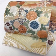 JAPANESE KIMONO FUKURO OBI PURE SILK VINTAGE Z6803