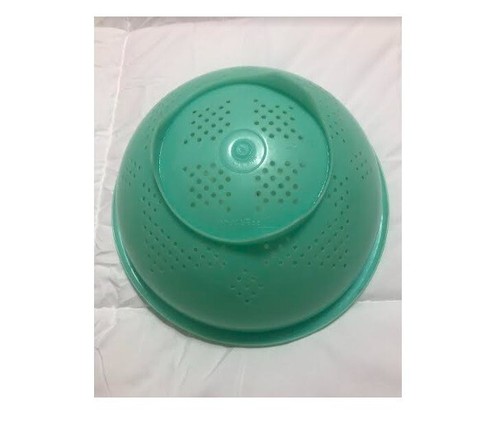 Vintage Tupperware Footed Colander/Strainer in Jadeite Green Footed made in USA - Picture 2 of 4
