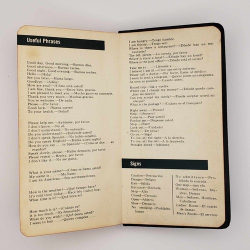 The Spanish Vest Pocket Dictionary Vintage 1954 Random House Book Travel Spain - Picture 11 of 12