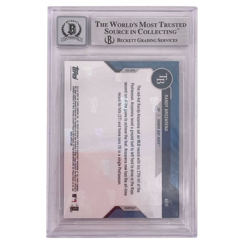  AUTO IP SIGNED Randy Arozarena WORLD SERIES 14/25 2020 TOPP NOW CARD (BECKETT). - Picture 2 of 2