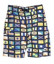 Penguin Boys Swim Trunks S Board Shorts Blue World Flags Bathing Suit New Small