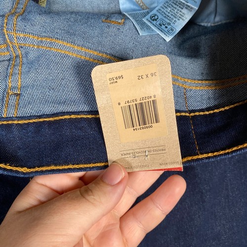 Levi's 505 Jeans Men's 36x30 Blue Medium Wash 100% Cotton Regular Straight Leg - Picture 11 of 12
