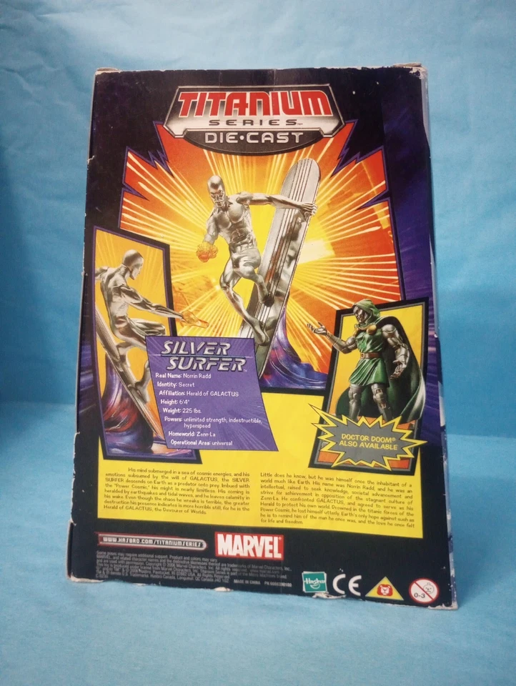 Marvel Legends Titanium Series Die-Cast Silver Surfer - 2006 - Image 2 of 4