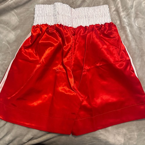 Farabi Boxing Edge Boxing Trunks Size Large youth Red/White, drawstring, stretch - Picture 3 of 8