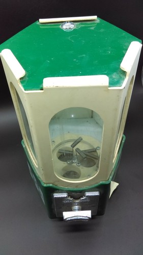 Vintage Minisavers Mini Life Savers CANDY Gumball Vending Machine green white - 第 6/8 張圖片