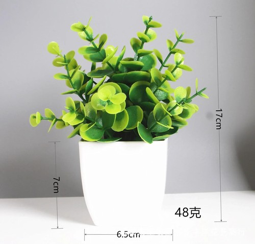 Artificial Eucalyptus Bonsai Plant – Faux Potted Decor for Home & Garden - Picture 26 of 35
