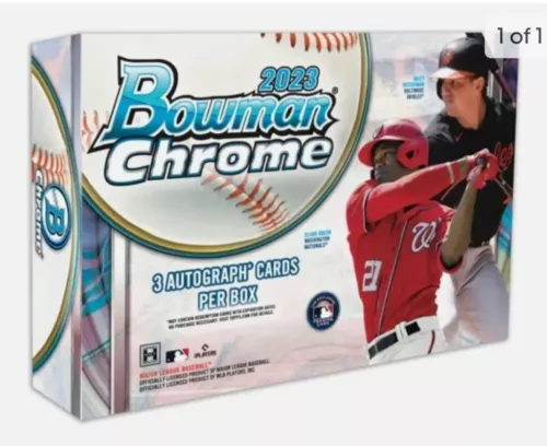 2023 Bowman Chrome Hobby HTA Box from Topps! 3 Autos per / Box!