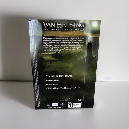 Van Helsing Bonus DVD 2004 Not For Resale Collectible Promo Xbox PS2 Rare New - Picture 2 of 11