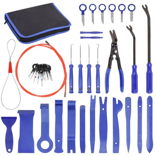 42 Stück INNENRAUM WERKZEUG SATZ ZIERLEISTENKEILE-SET MONTIERHEBEL PLASTIKHEBEL - Bild 5 von 11