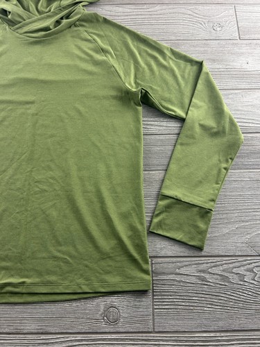 Girl's REI Shirt Size Large (14-16) Long Sleeve Hooded Shirt Green - Picture 2 of 8