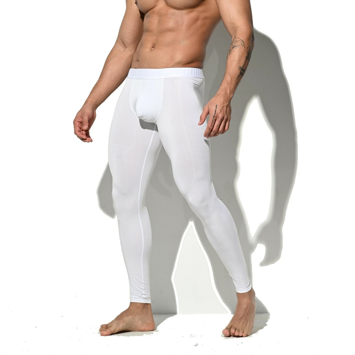 Men s Solid Winter Big U Pouch Thermal Underwear Warm Pants Long