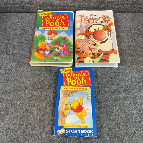 6 Disney Winnie The Pooh VHS Tapes Lot Holiday Grand Adventures Tigger Storybook - Picture 4 of 5