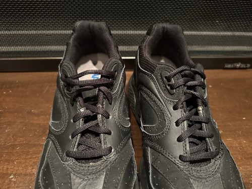 Apex X801 M Herren Sportschuh Größe 9 Weite Leder Orthese Diabetiker - Schwarz - Bild 8 von 15