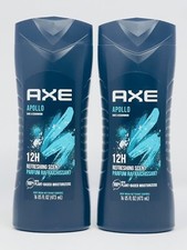 2 Axe Apollo sage and cedar wood 12H refreshing scent body wash 16 FL OZ