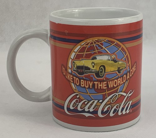 Coca Cola Becher Tasse I’d like to buy the world a Coke 12 oz Houston Harvest Keramik - Bild 2 von 3