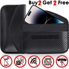 Faraday Bag RFID Signal Blocking Shielding Pouch Cell Phone Wallet Blocker USA