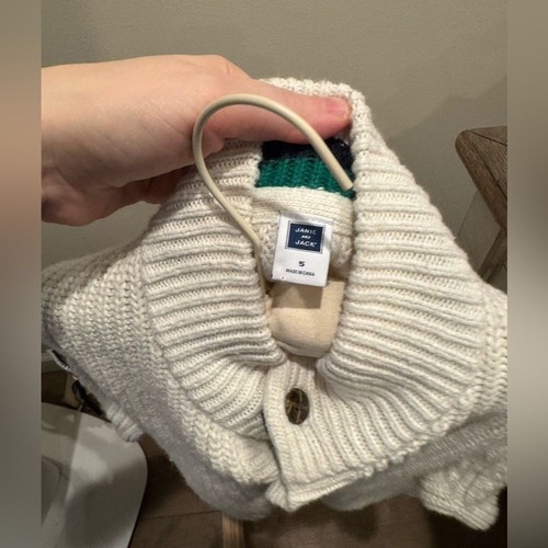 Janie And Jack White Toddler Boys Button Sweater Size 5 - Picture 5 of 5