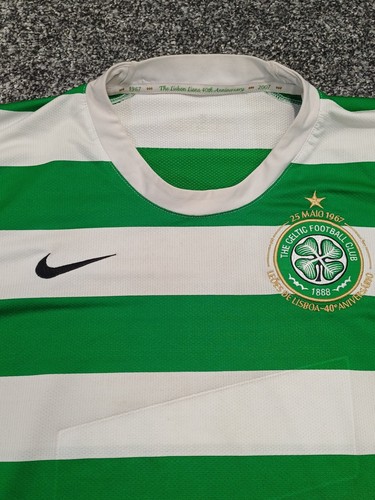Nike Celtic Fußball Trikot Herren XL Home grün weiß 2007 2008 Lissabon Löwen Trikot - Bild 2 von 14