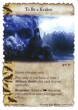 3 x To Be a Kraken AGoT LCG 1.0 Game of Thrones Sacred Bonds 47