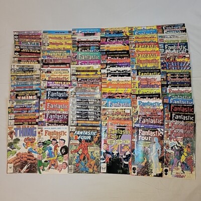 Vtg Marvel Comics Books Lot Fantastic Four The Thing Action Hour Animation Cels