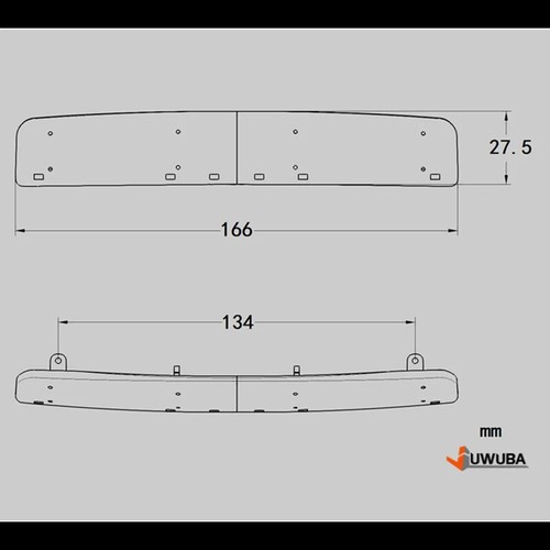 LED White Sun Visor for 1/14 Tamiya RC Truck Car MAN TGS TGX 56325 26329 - Picture 3 of 8