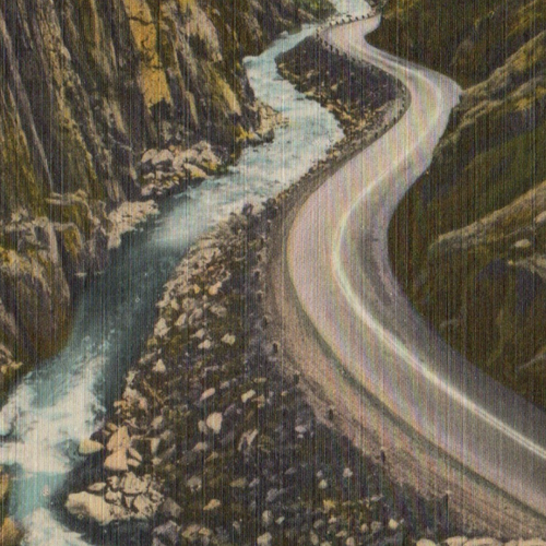 Cartolina Big Thompson Canon Road Estes Park Rocky Mountain NP CO lino PM 1960 - Foto 7 di 12