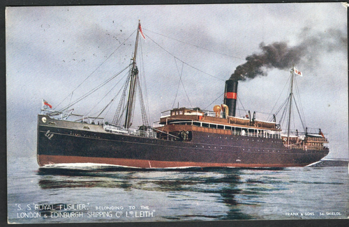 Versand - London & Edinburgh Shipping Co SS Royal Fusilier 1928 Postkarte