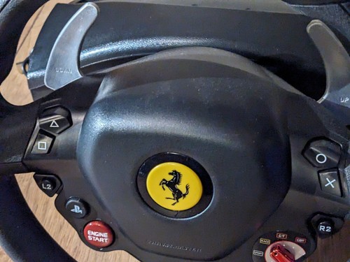 WHEEL ONLY Thrustmaster T80 Ferrari 488 GTB Edition steering for PS5 PS4 PC READ - Picture 2 of 11