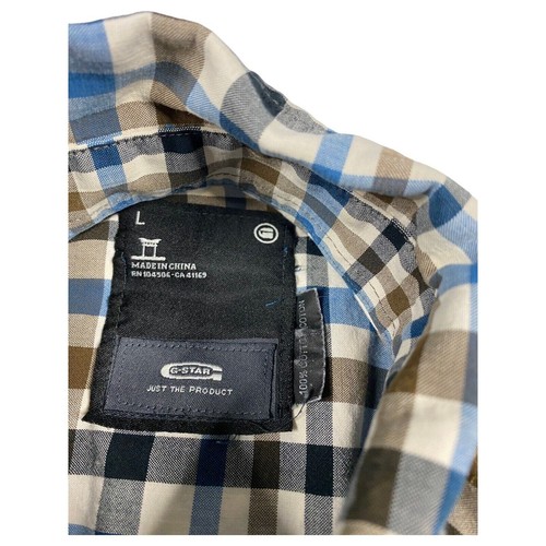 G Star Raw Mens Snap Button Shirt Large Y20 - Picture 4 of 7