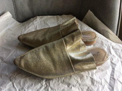 free people gold mules