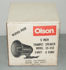 New!! NOS!! Vtg 5" OLSON #SS-453 "Trumpet Speaker" 5 Watt/ 8 Ohm (Japan)
