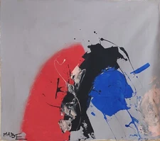 Manabu Mabe Signed Abstract Oil Painting on Canvas - Japanese Brazilian Art