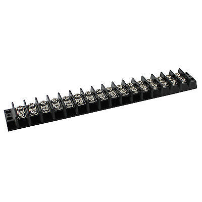 SUNS TU316 UL Rated 30A/600V Terminal Block 16 Position 22-10 AWG Barrier Strip - Picture 1 of 1