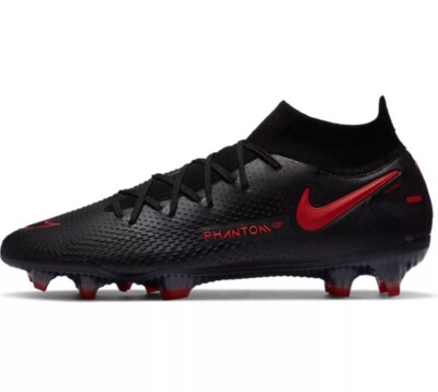 NIKE Phantom GT Elite DF FG Soccer Cleats Men's Size 6.5 CW6589-060 Black Red
