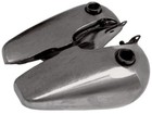5 Gallon Raw Steel Gas Fuel Tank For Harley Fat Bob Split Shovelhead 81004
