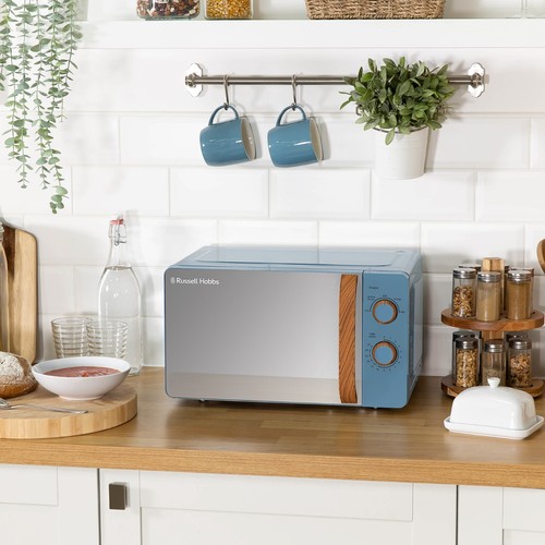 Russell Hobbs Scandi Microwave 17L Blue 700W Manual 5 Power Levels RHMM713BL-N - Picture 6 of 8