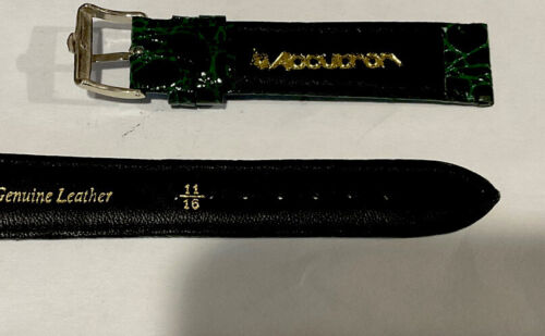 Accutron Spaceview fibbia SS in grani di coccodrillo alta qualità - Foto 3 di 5