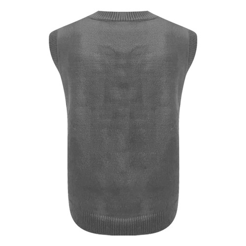 Mens Knitwear Vest Sleeveless Casual V Neck Loose Fit Pullover Knitted Sweater - Picture 11 of 17