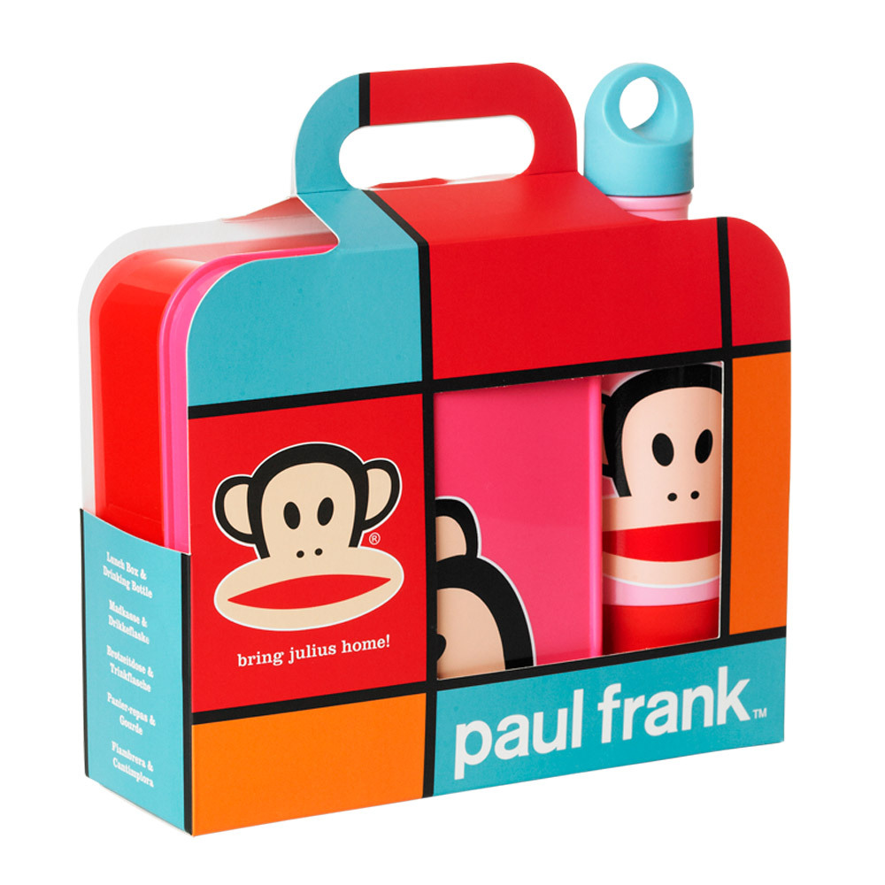 Paul Frank Lunch Box & Bottle Set (Pink/Red) 20350002 | eBay