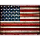 American Flag Parking Sign 12"x 18" for Home Wall Door Garage Novelty Decor