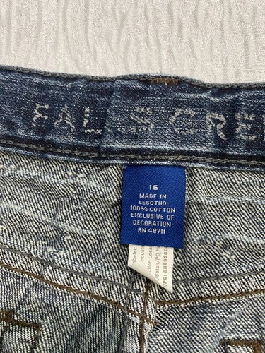 Falls Creek Jeans Boys Size 16 Blue Straight Leg Whiskers - Picture 4 of 8