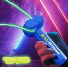 Lasso String Shooter Loop Toy Handheld Zip Rope Launcher Propeller Toy US 