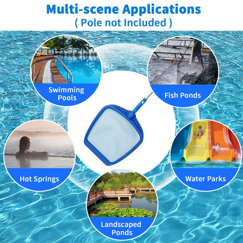Pool Reinigungswerkzeug Laubskimmer flach tief Sack Rechen Netz Laub Netz Stange Netz Kits - Bild 89 von 121