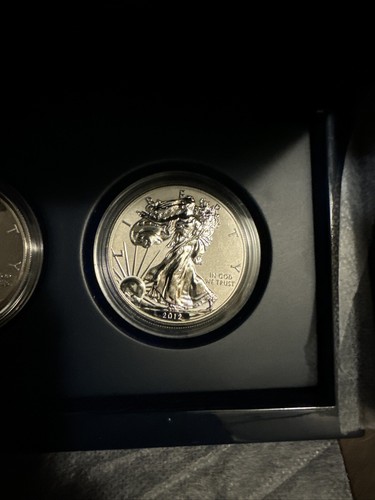 2012-S US Mint American Eagle SILVER Proof $1 2 Coin Set - Picture 3 of 4