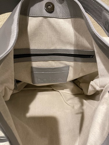 BOTKIER New York Chelsea LG HOBO Schultertasche Leder silbergrau unverbindliche Preisempfehlung des Herstellers 328 $ neu mit Etikett - Bild 4 von 4