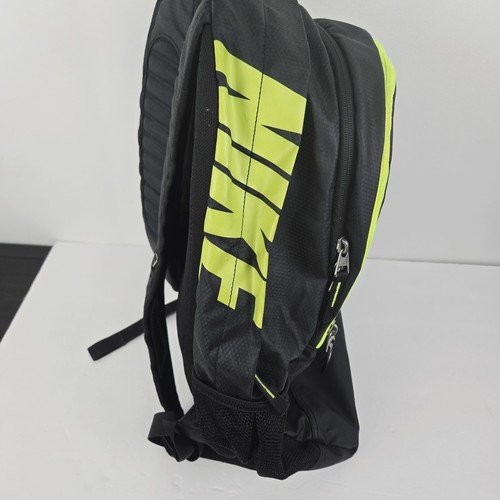 Nike Max Air Rucksack Schule Gym Training Sporttasche schwarz limettengrün RN#56323 - Bild 9 von 12